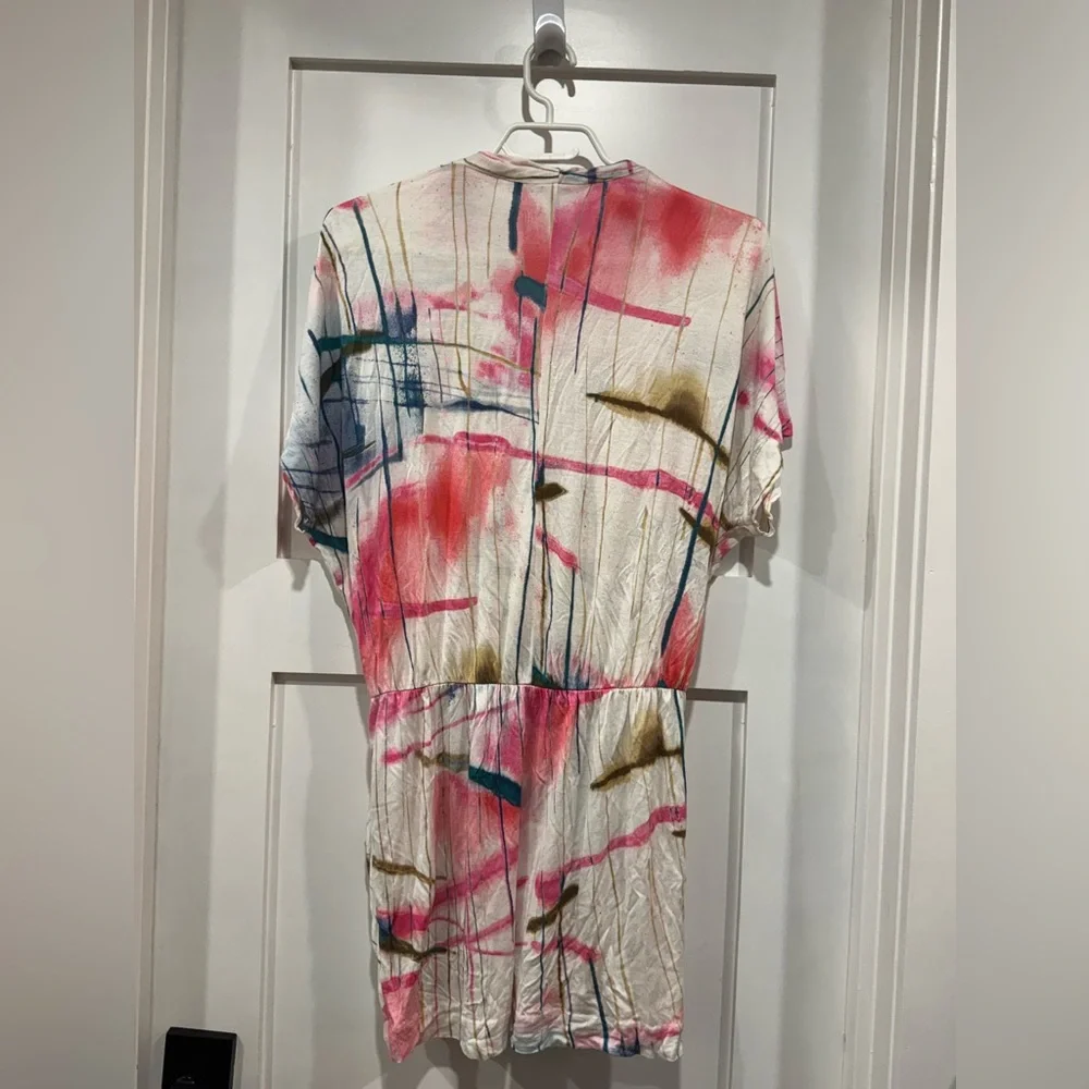 Colorful Abstract Print Mini Dress - Picture 2 of 3